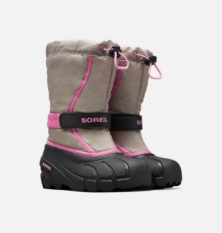 Sorel Youth Flurry™ - Kids Snow Boots Grey/Black - 124670YWQ